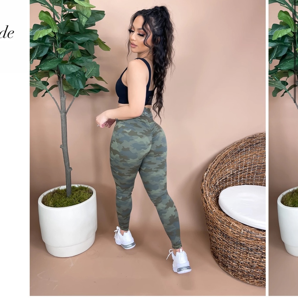 Camo scrunch leggings